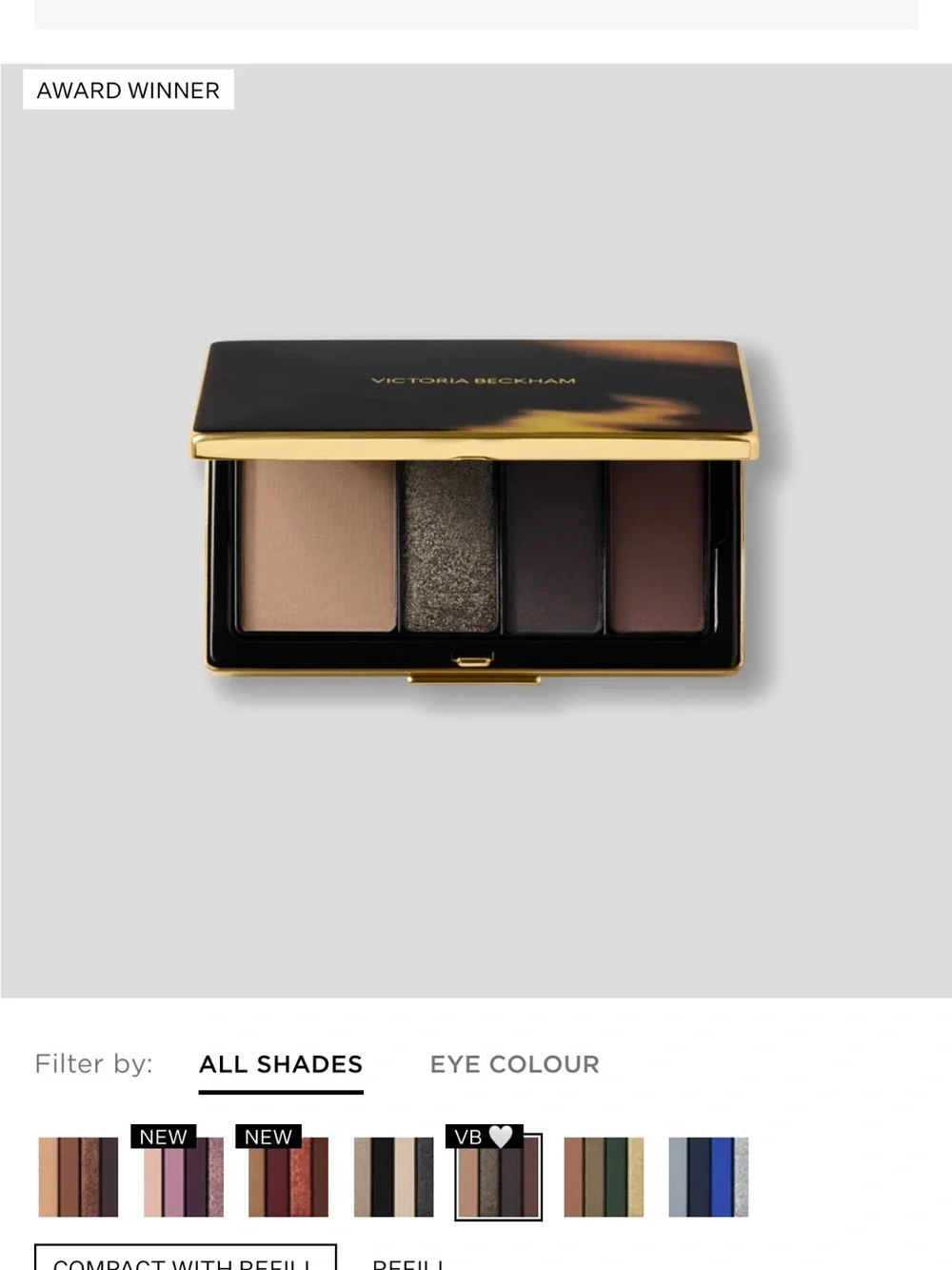 Victoria Beckham Victoria Eyeshadow Quad - Brown